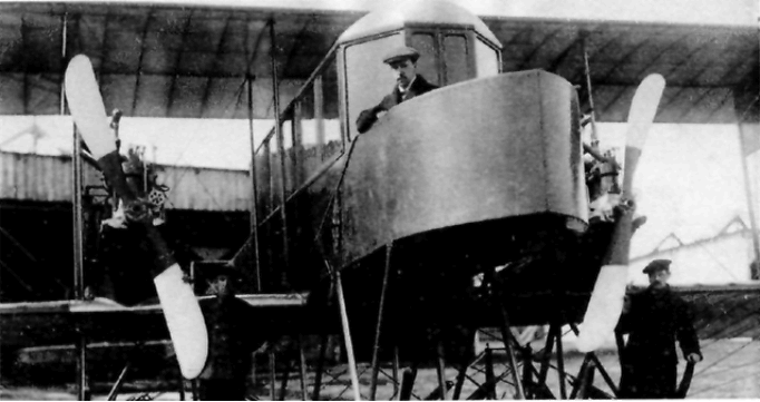 первый в мире многомоторный самолёт "Русский Витязь", конструктор И.И.Сикорский
