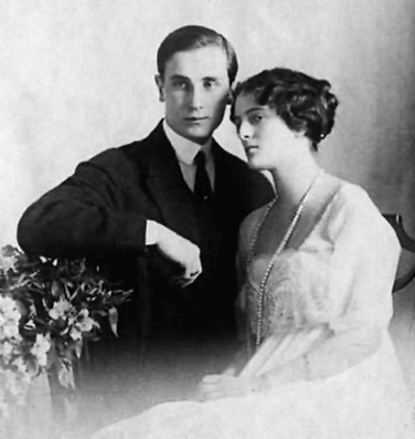 Фотография княза Юсупова и его жены Ирины