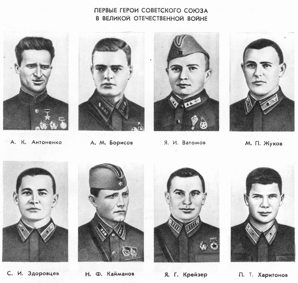Фамилии героев советского Союза
