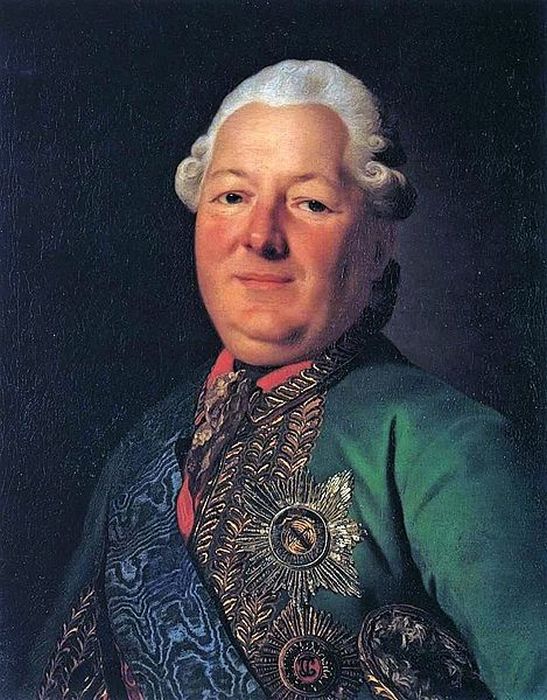 Портрет В.М. Долгорукова-Крымского работы Рослина, 1776.